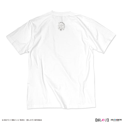 『【推しの子】』TVアニメ第2弾 モノトーンシーンイラストTシャツ 4(有馬かな&アクア)ホワイト